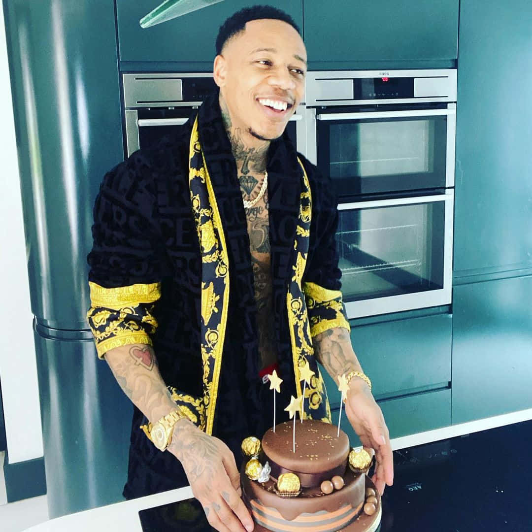 Nathaniel Clyne With Birthday Cake