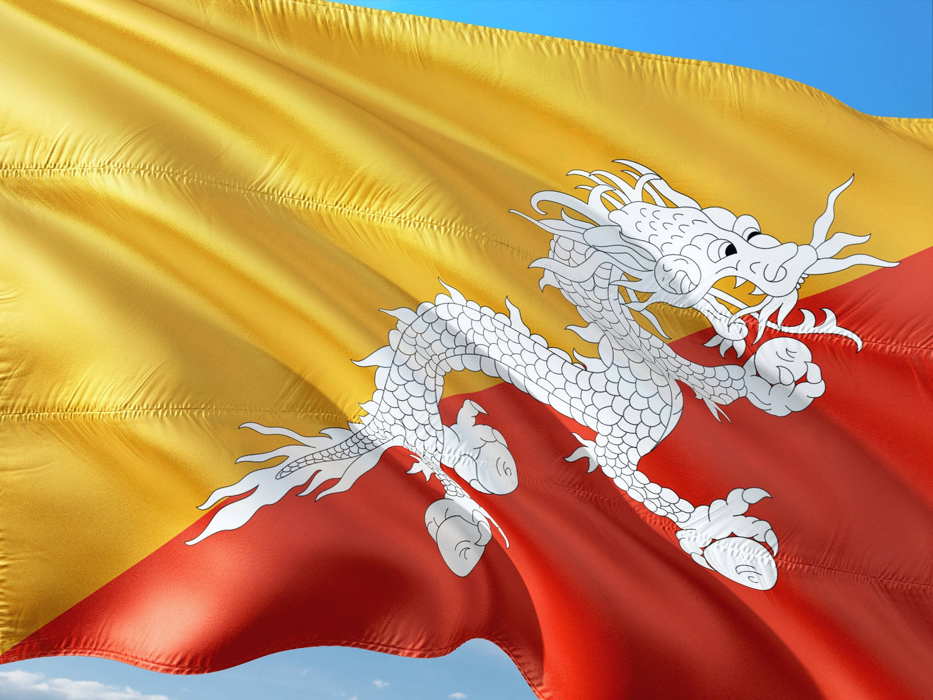 National Flag Of Bhutan