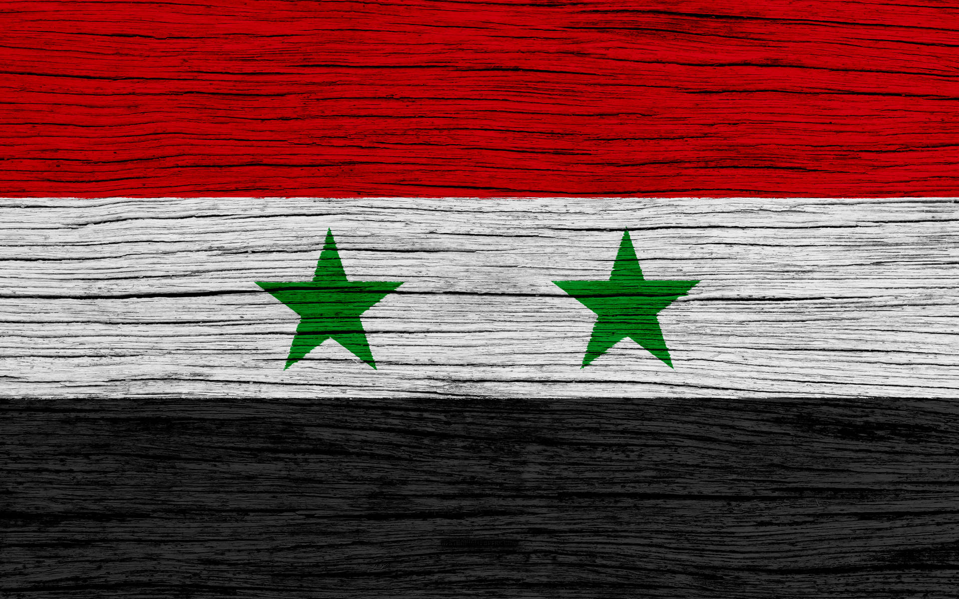 National Flag Of Syria Background