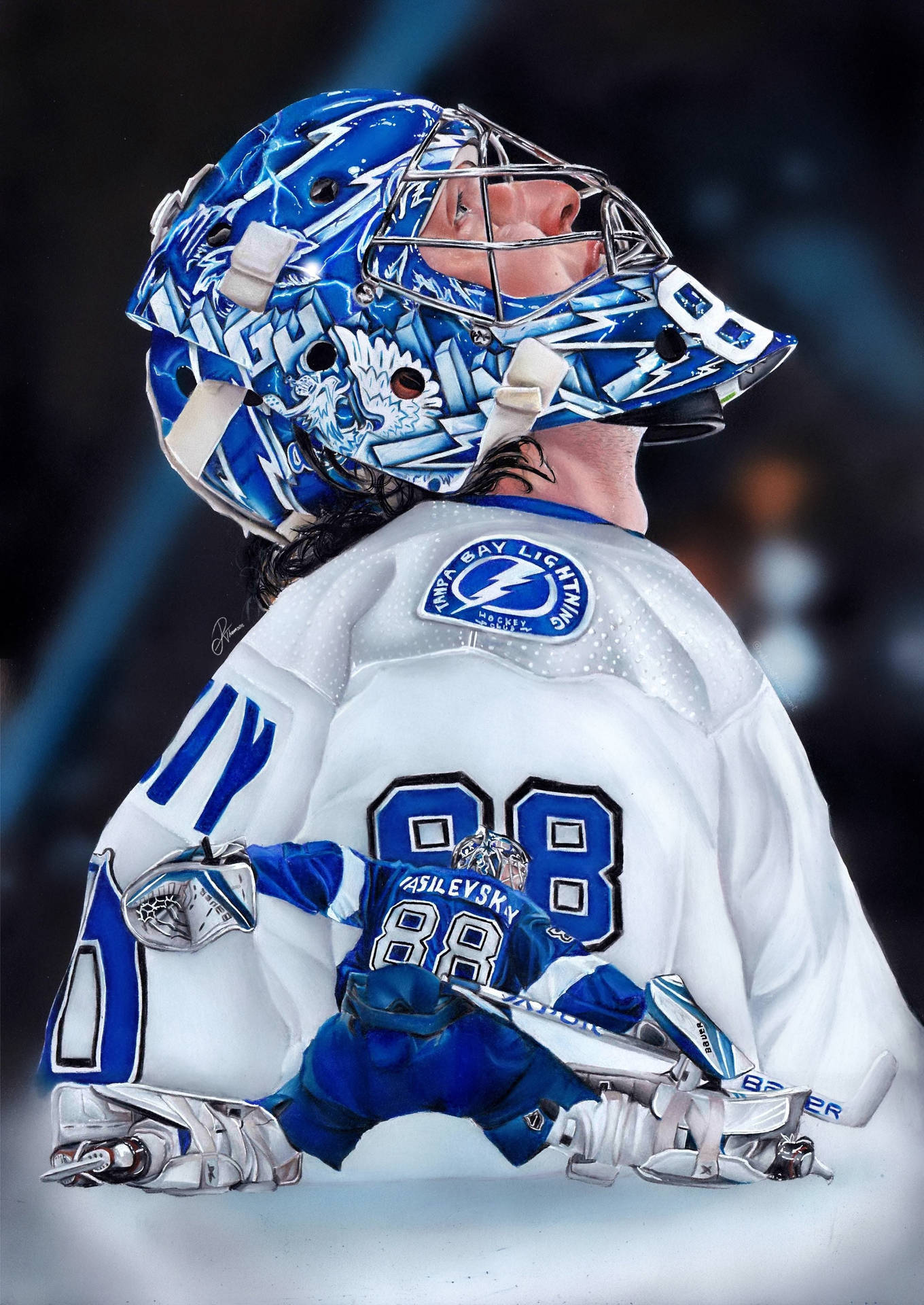 National Hockey League Best Goaltender Andrei Vasilevskiy Background