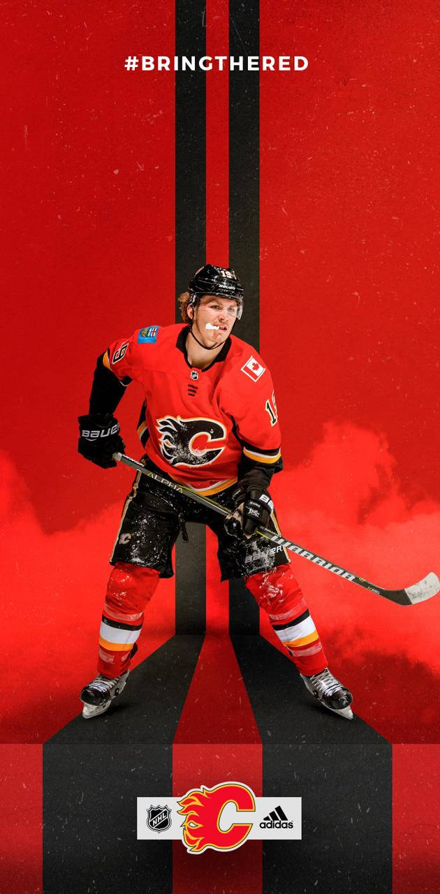 National Hockey League Matthew Tkachuk Bring The Red Background