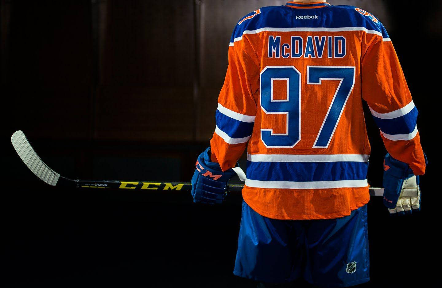 National Hockey Player Connor Mcdavid No.97