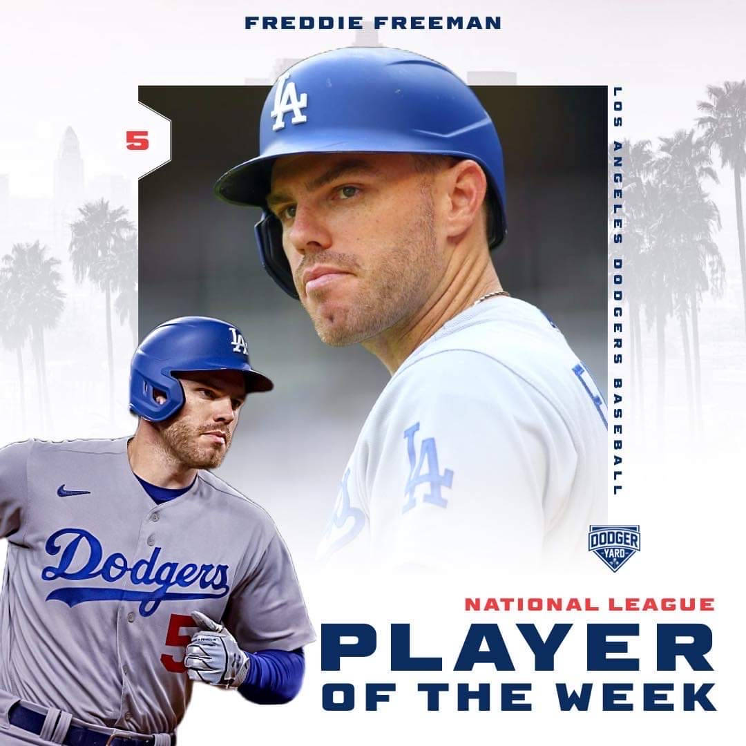 National League Freddie Freeman Background