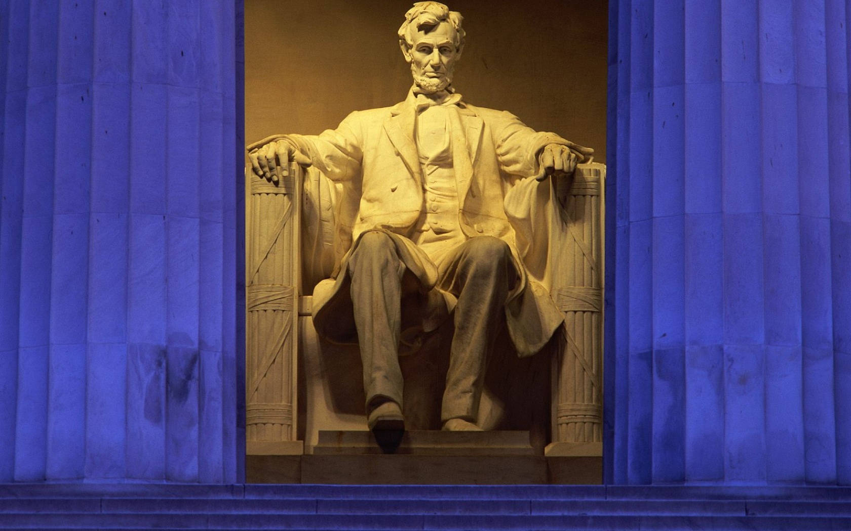 National Mall Abraham Lincoln Portrait Background