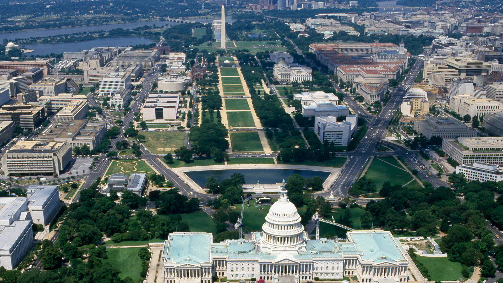 National Mall Bird's Eye View Background