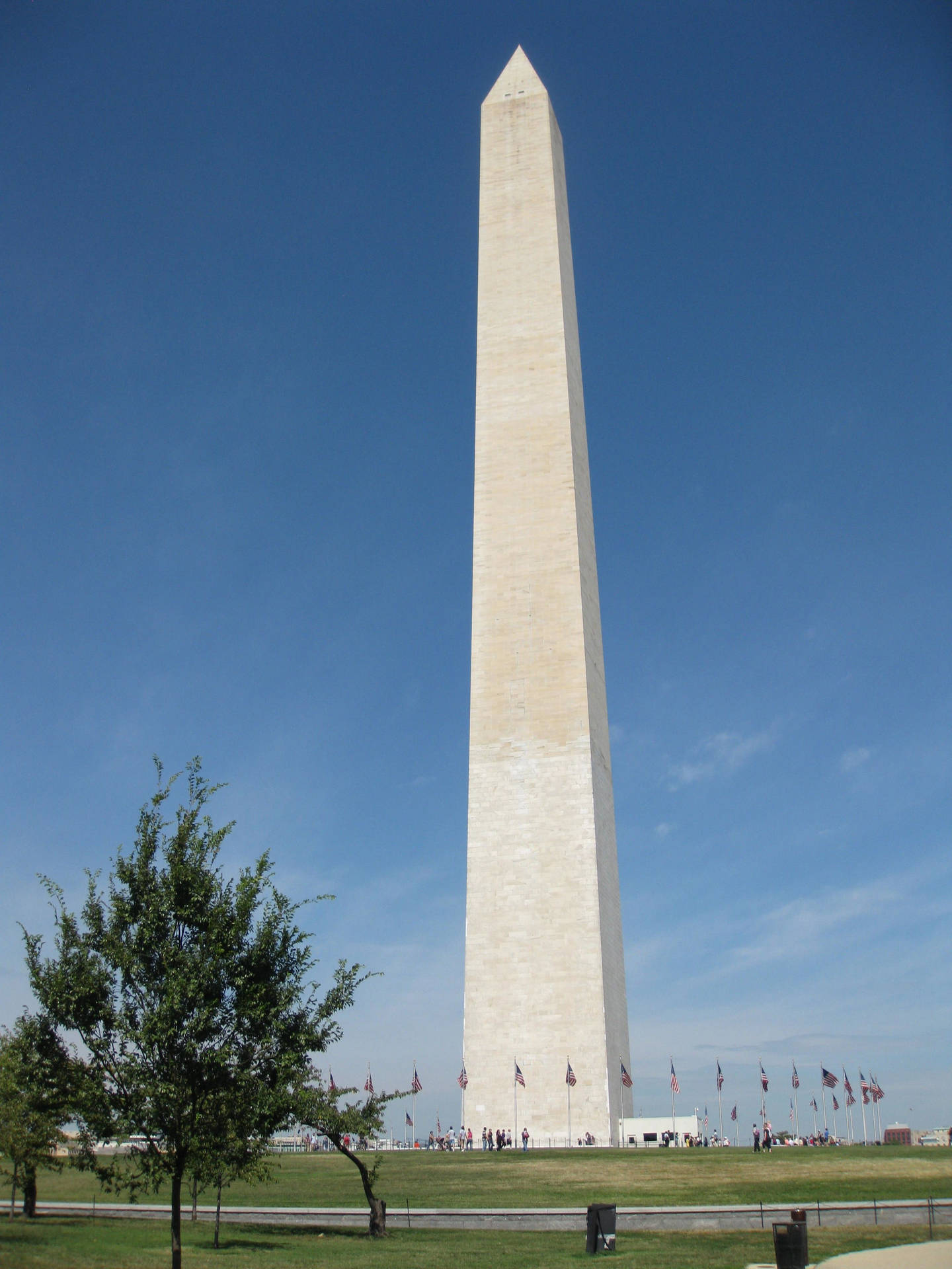 National Mall Monument Blue Sky Background