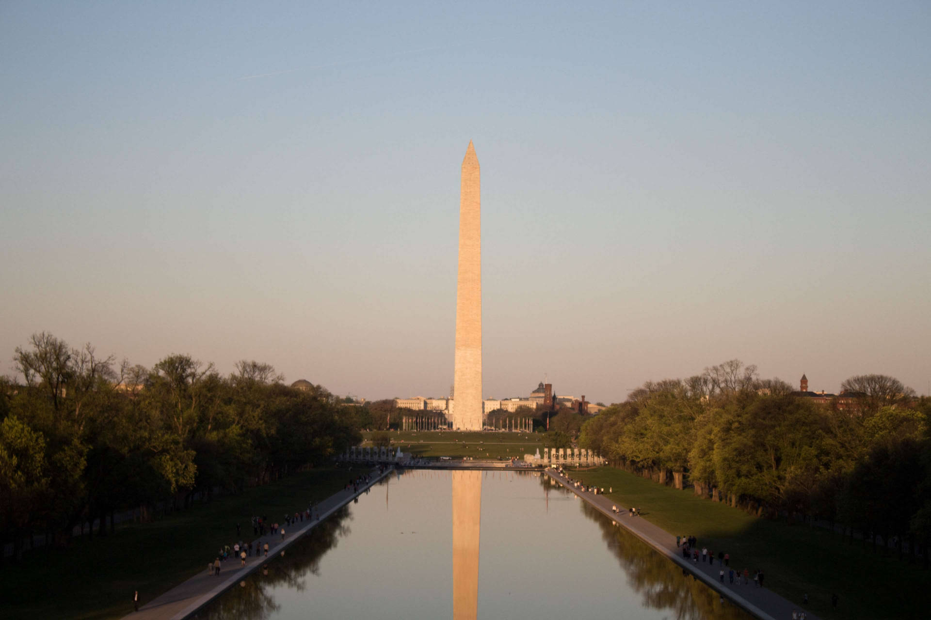 National Mall Sunset Sky Background