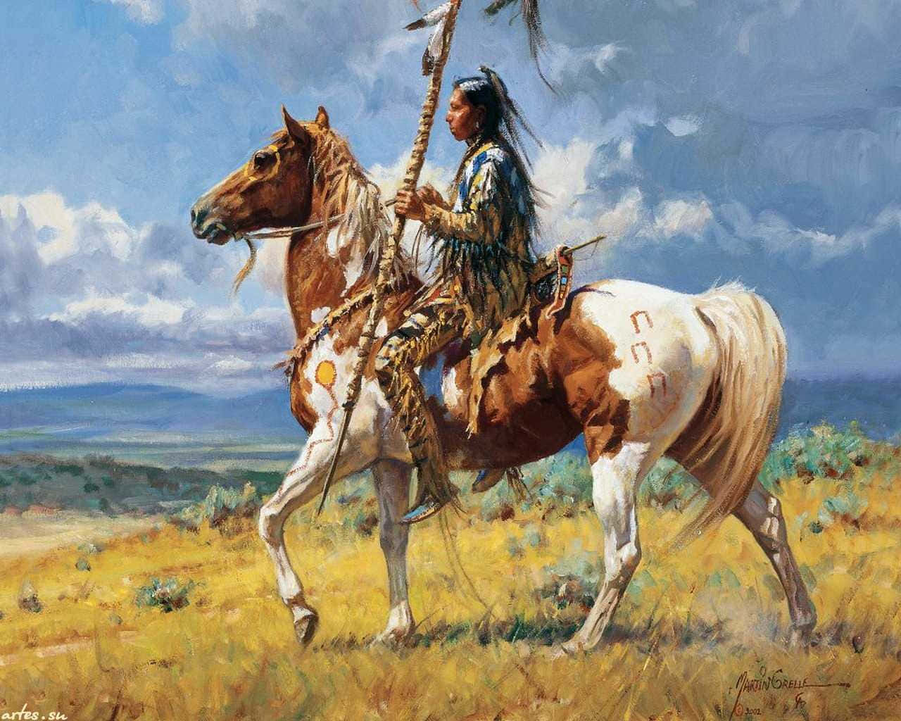 Native American Indian 1280 X 1024 Background