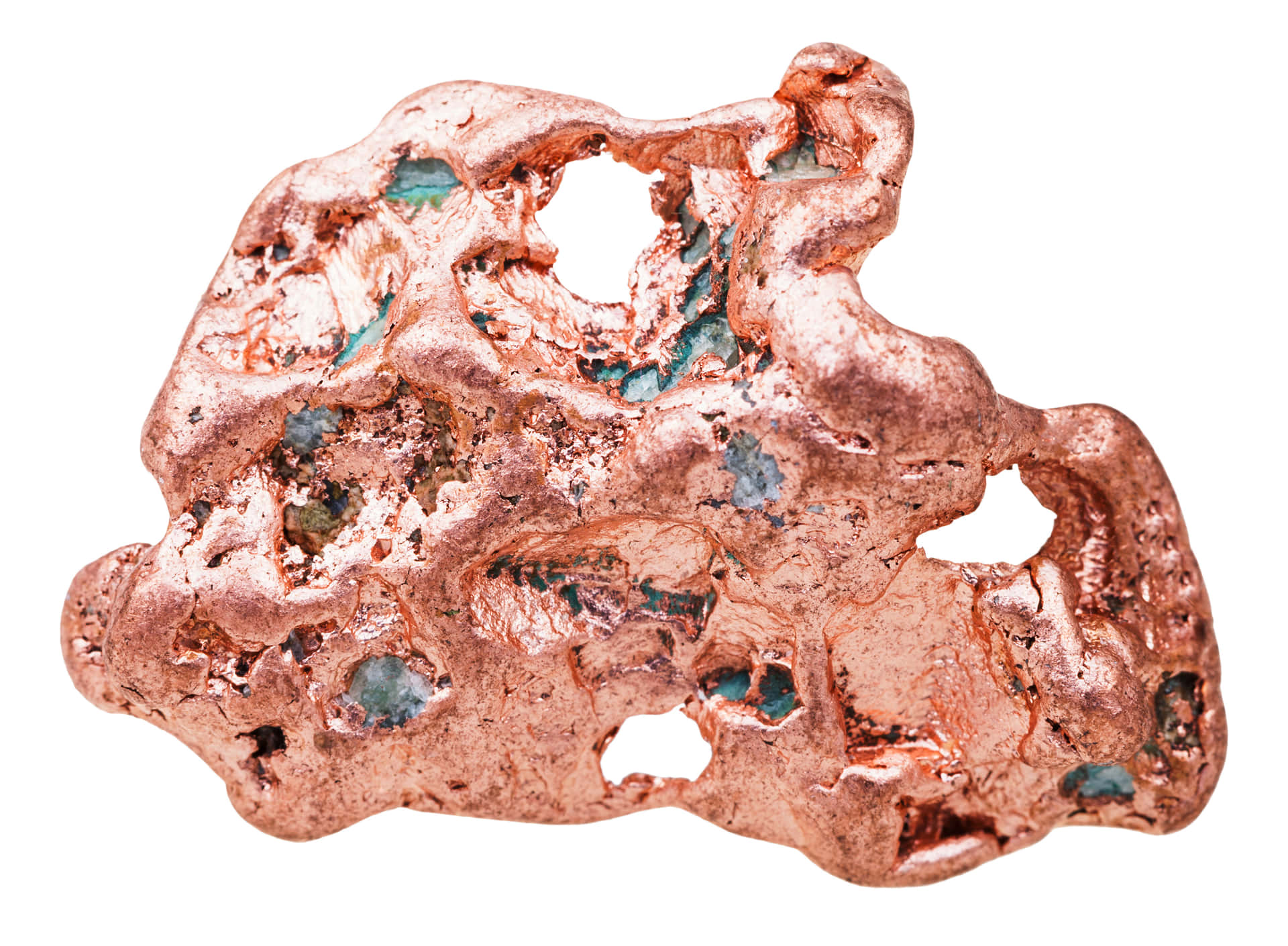 Native Copper Specimen Background