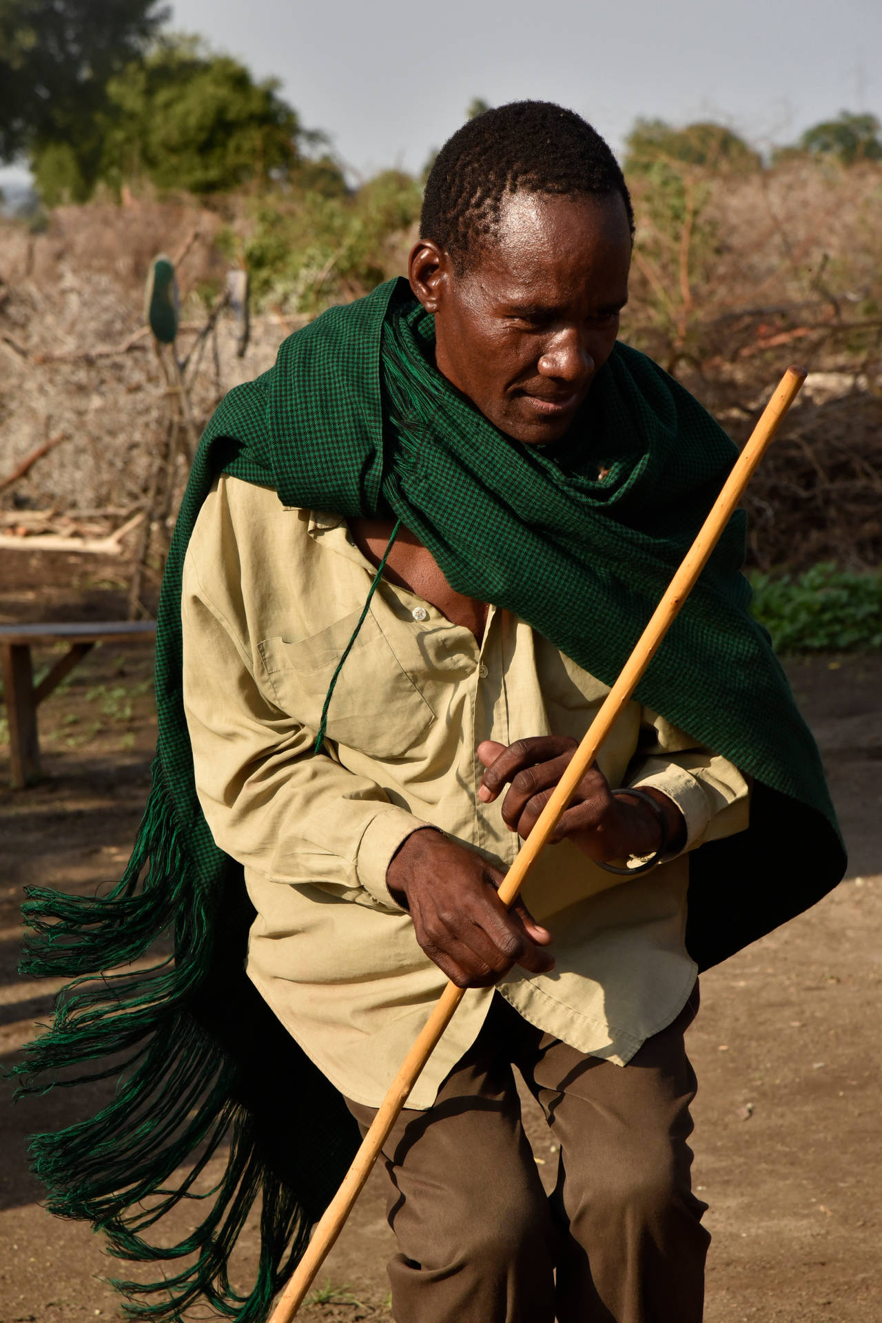 Native Tanzanian Man Background