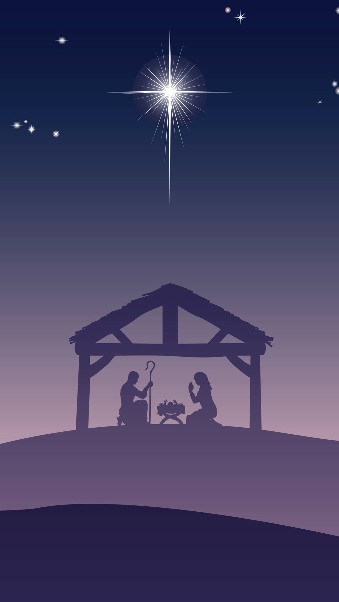 Nativity Christmas Phone Background