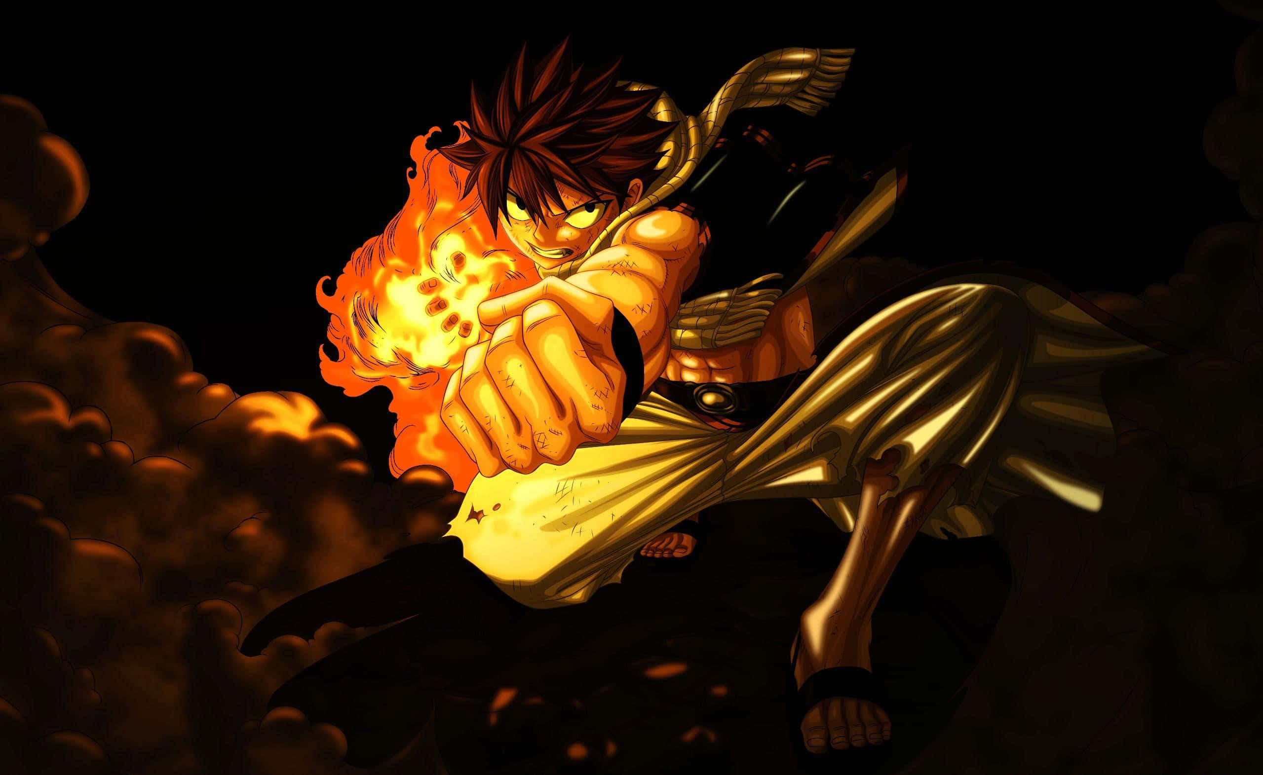 Natsu Dragneel - Ready For Battle Background