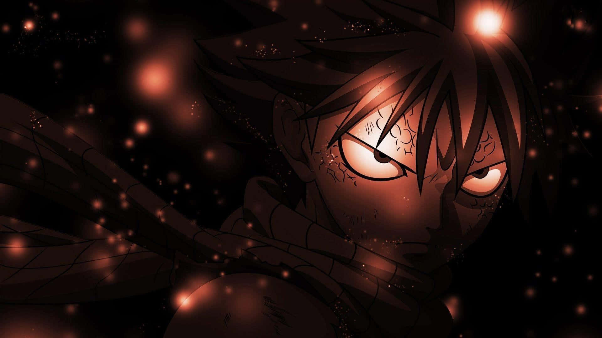 Natsu Dragneel Unleashing His Fire Dragon Slayer Magic Background