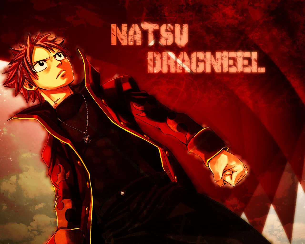 Natsu Dragneel - Unleashing The Fire Dragon Background