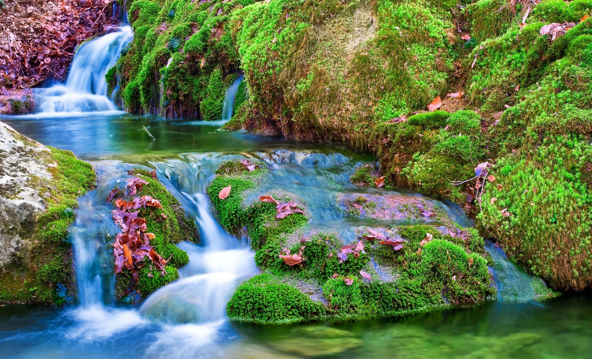 Natural Falls State Park Waterfall Desktop Background