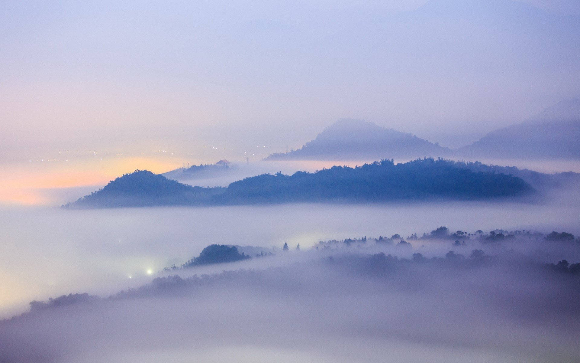 Natural Mist Above Mountains