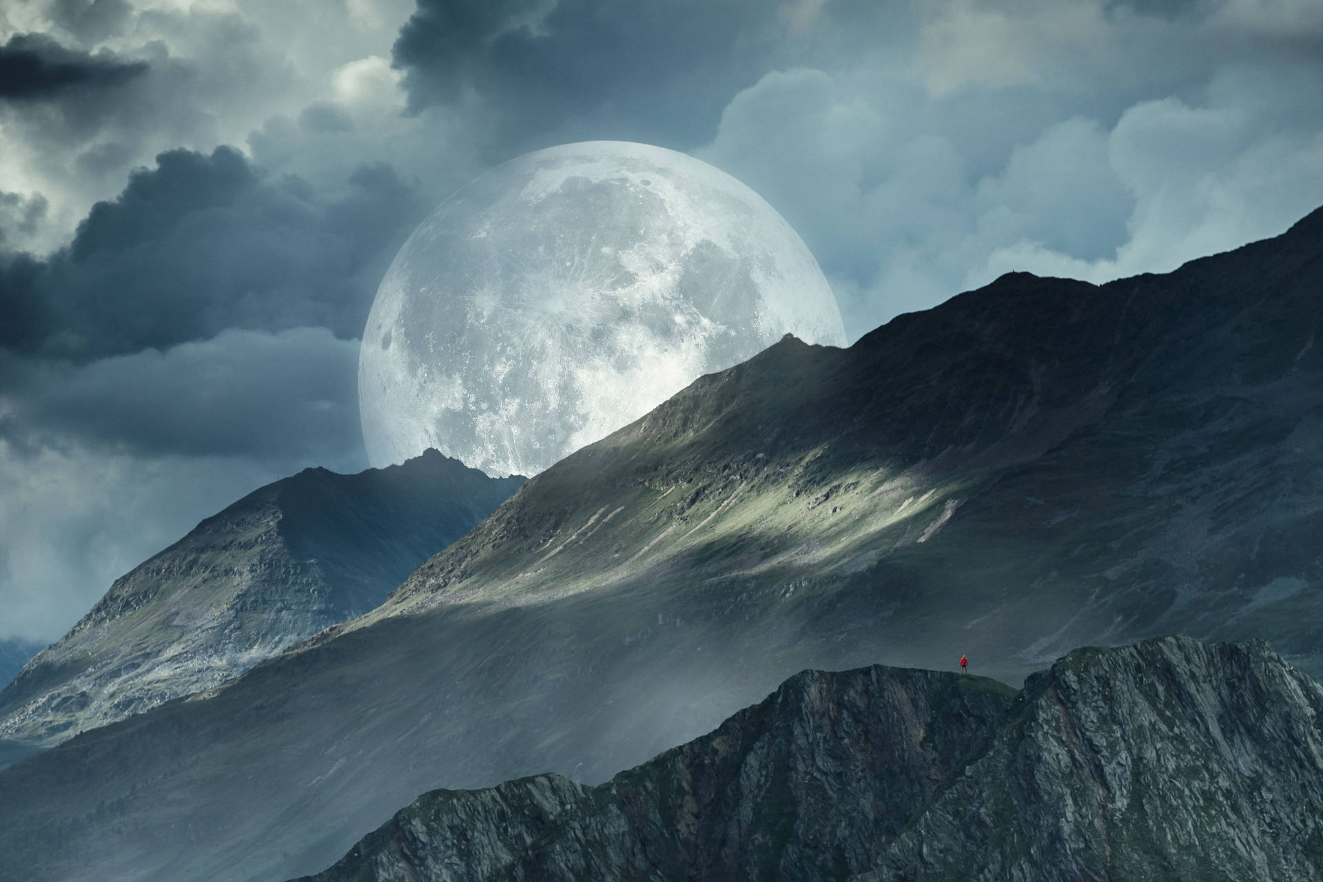 Nature 4k Full Moon Background