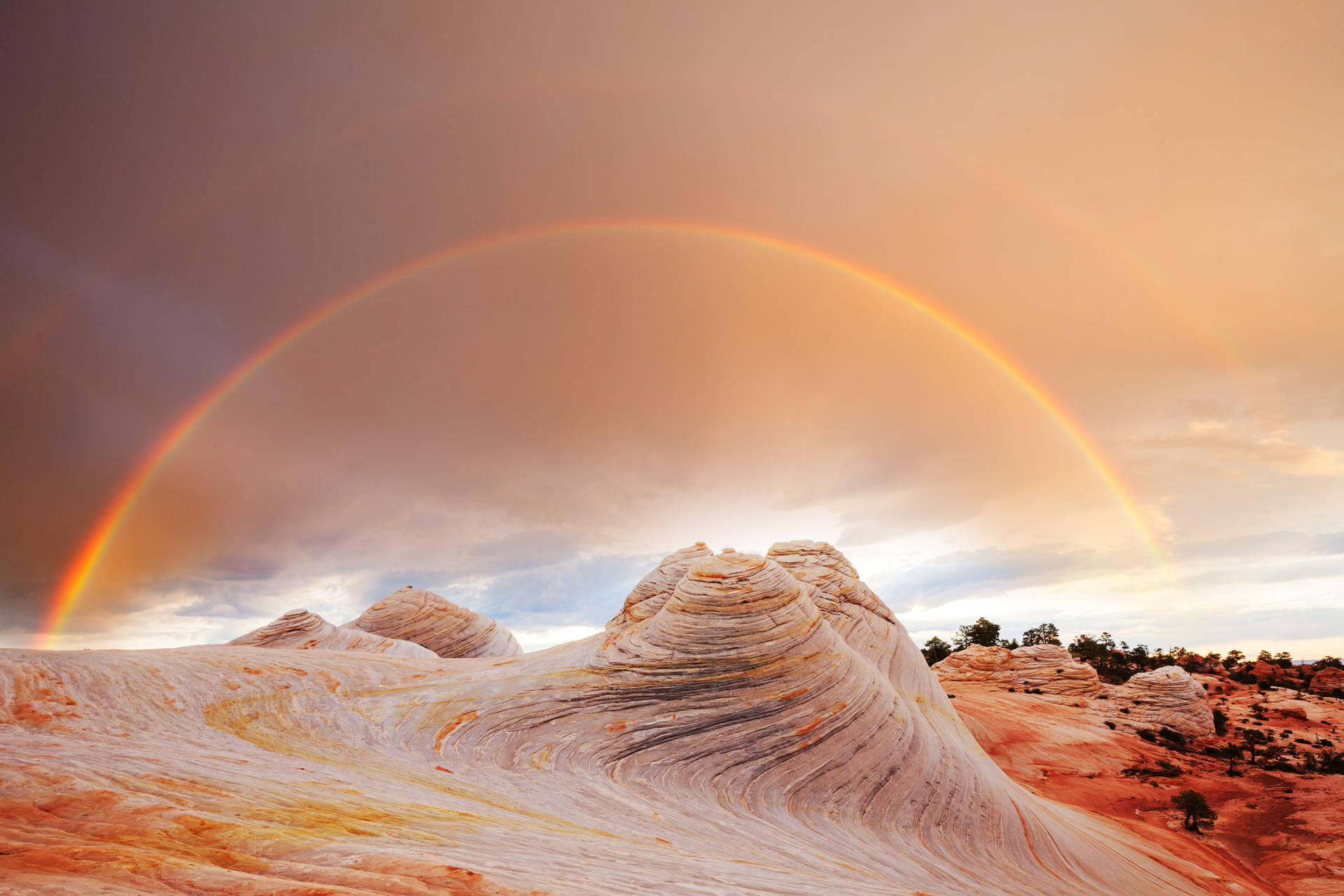 Nature 4k Rainbow Background