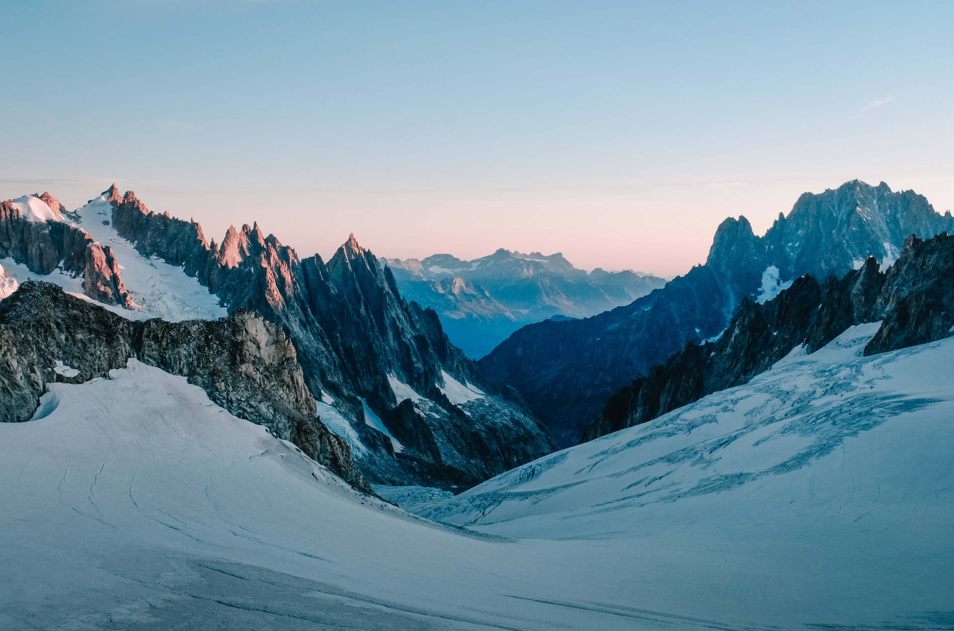 Nature 4k Snow Mountains Background