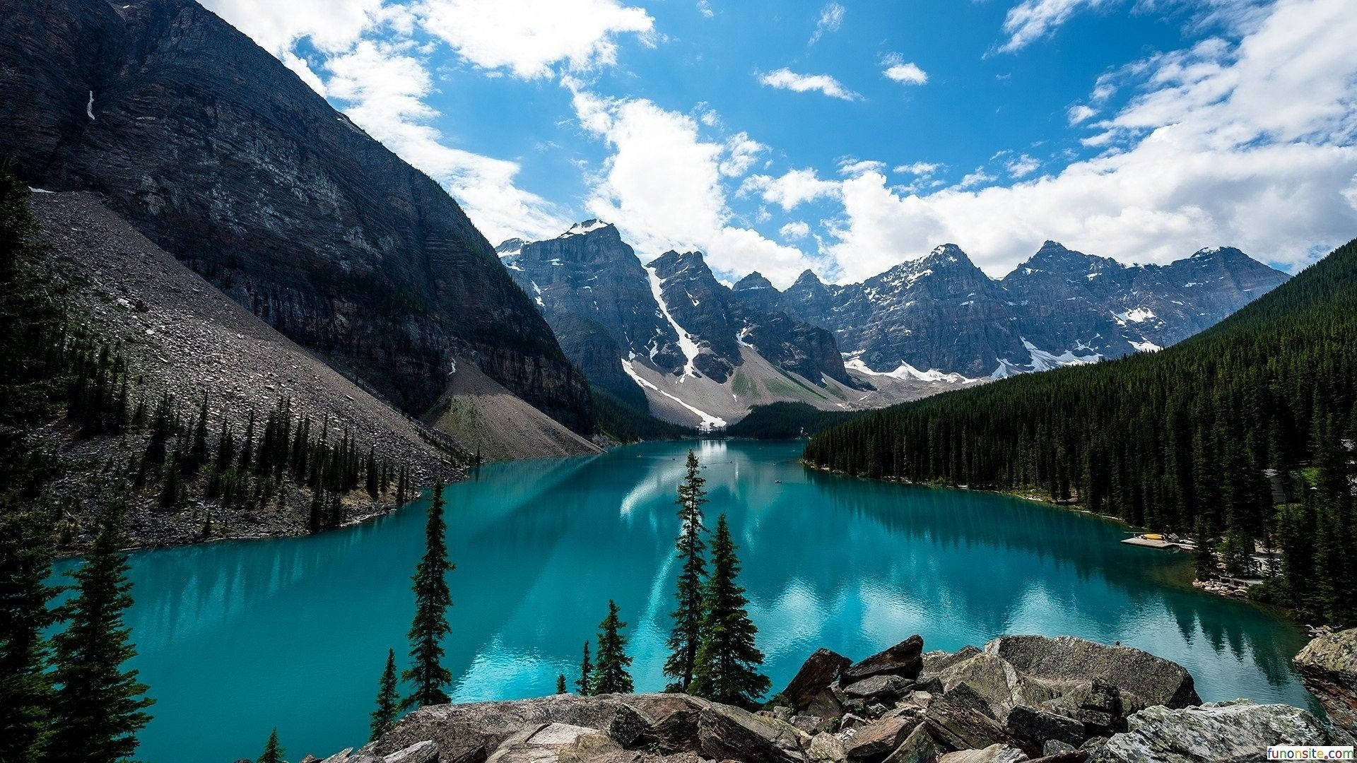 Nature Computer Banff National Park Background