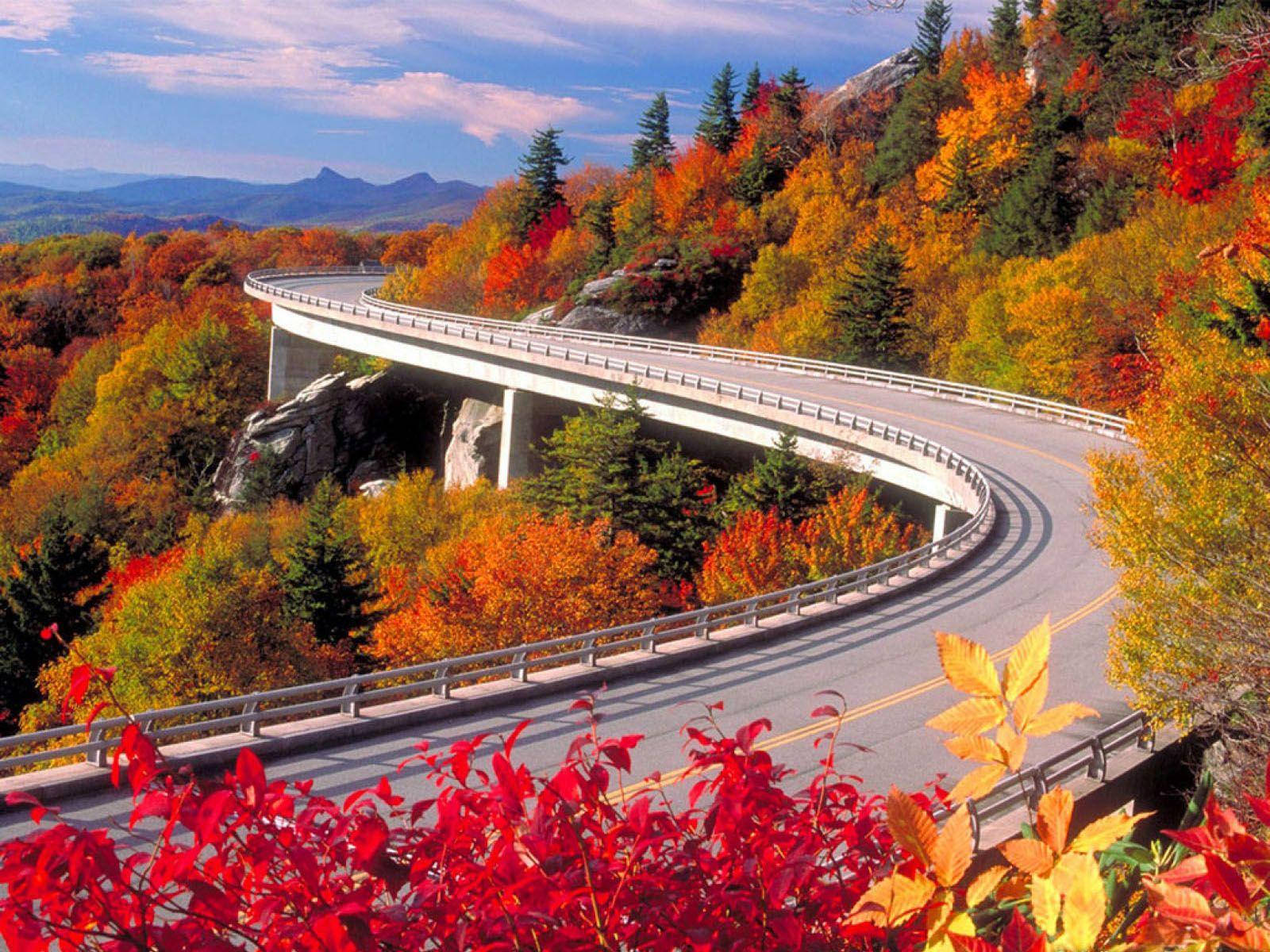 Nature Computer Blue Ridge Parkway Background