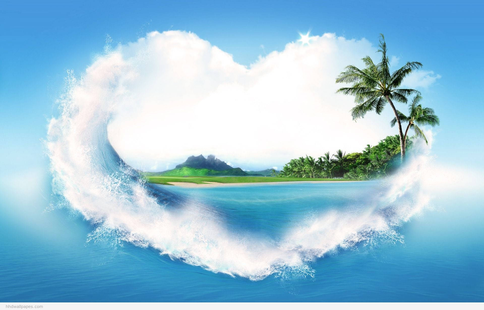 Nature Love Island Background