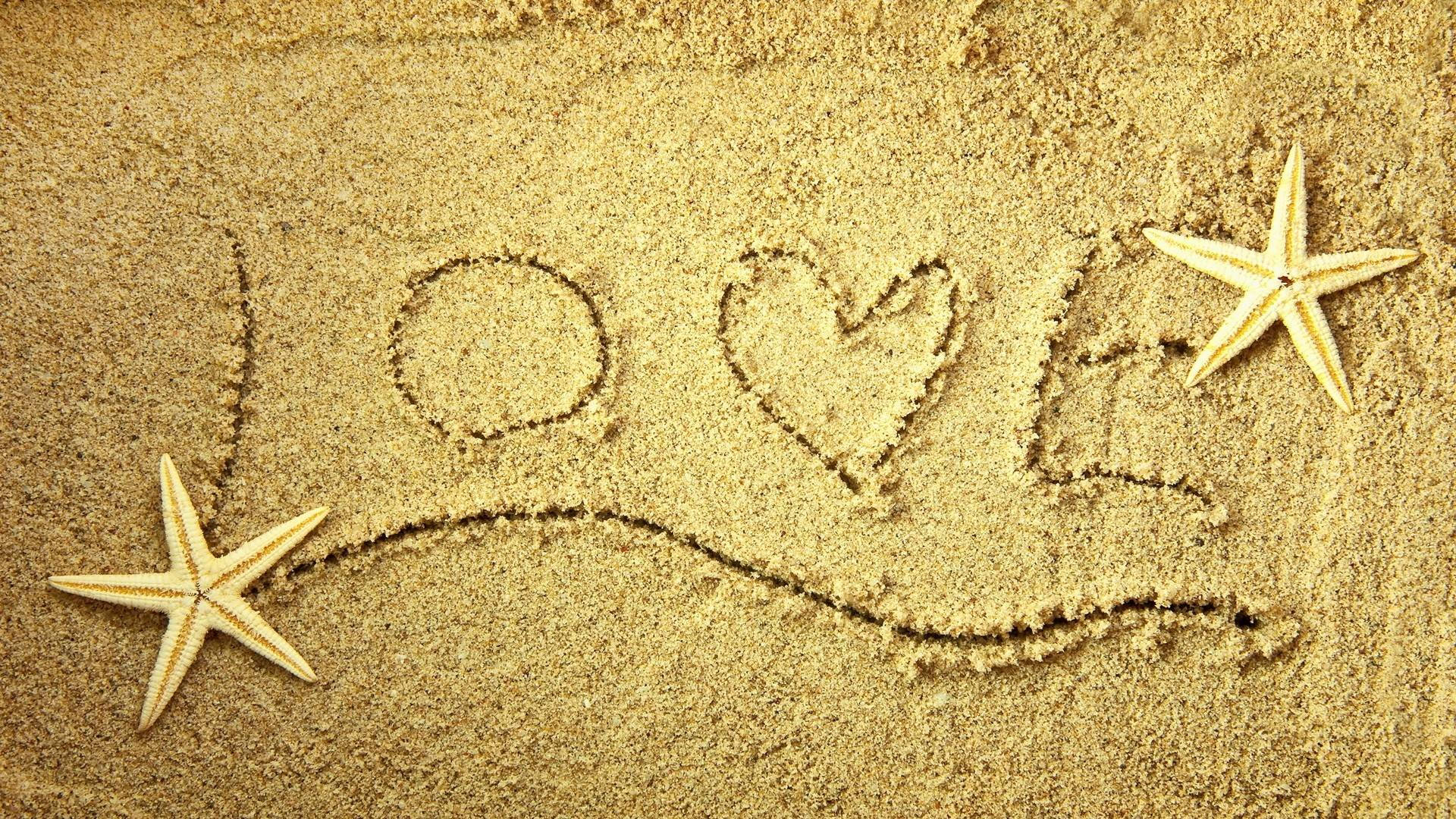Nature Love Sand Background