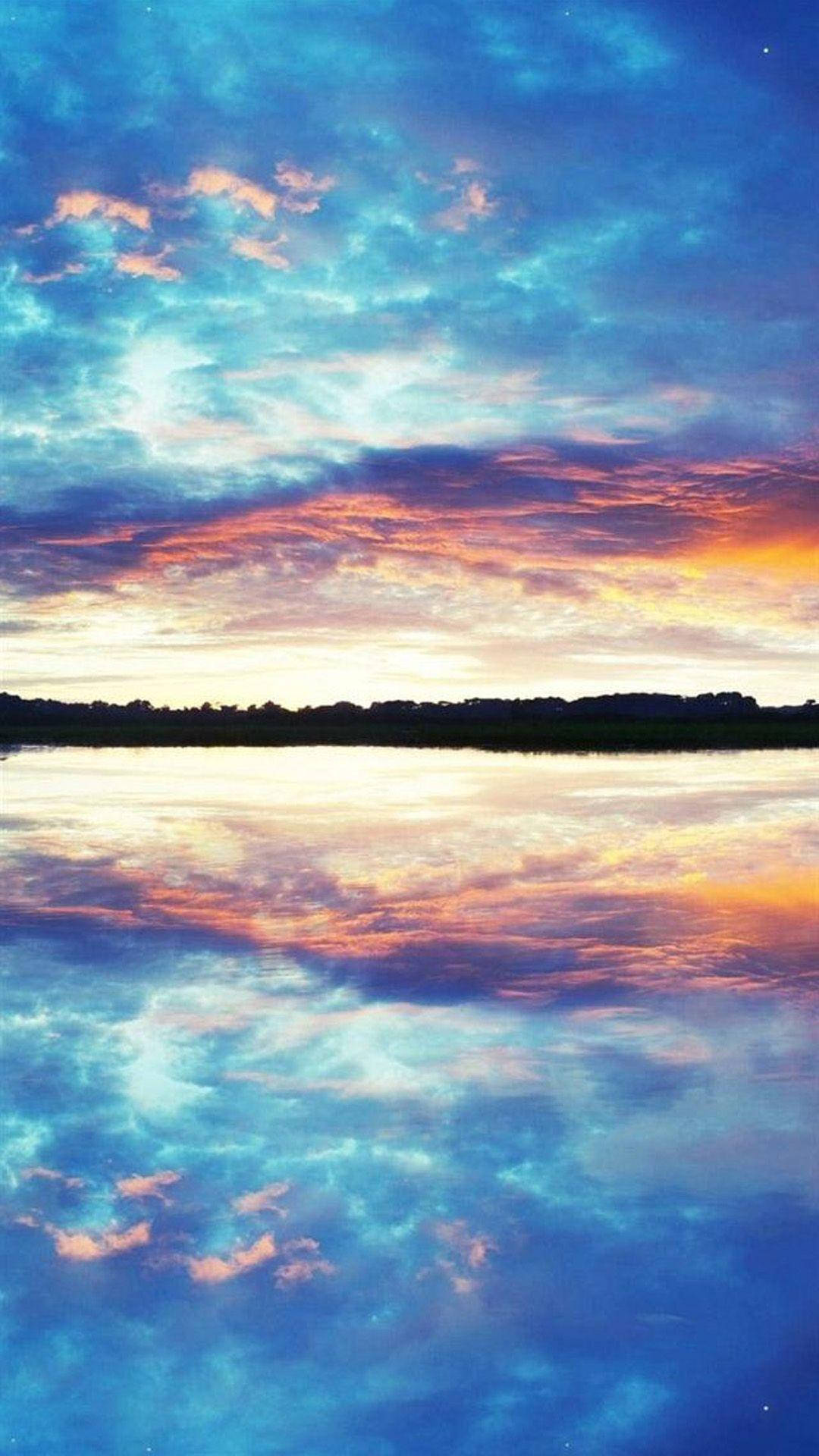 Nature Phone Lake Mirror Background
