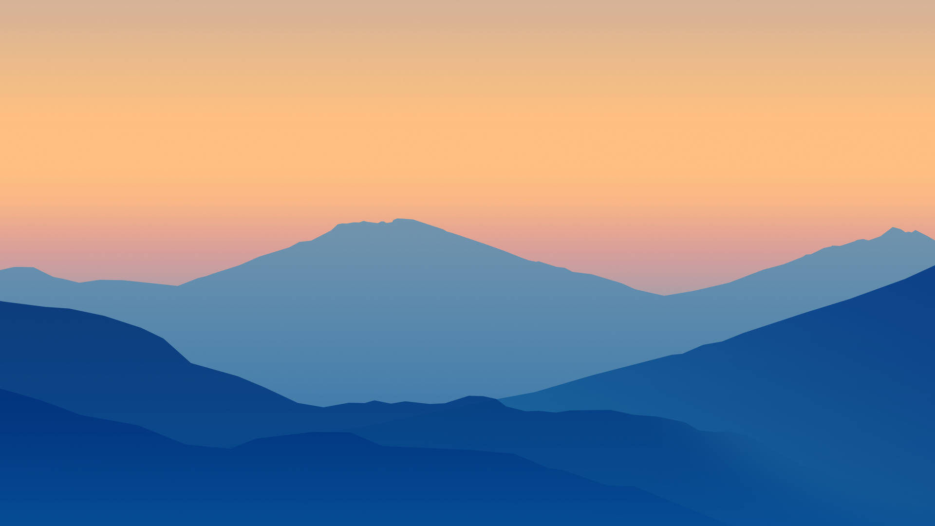 Nature's Beauty - A Colorful Minimalist Vector Art Mountain Background
