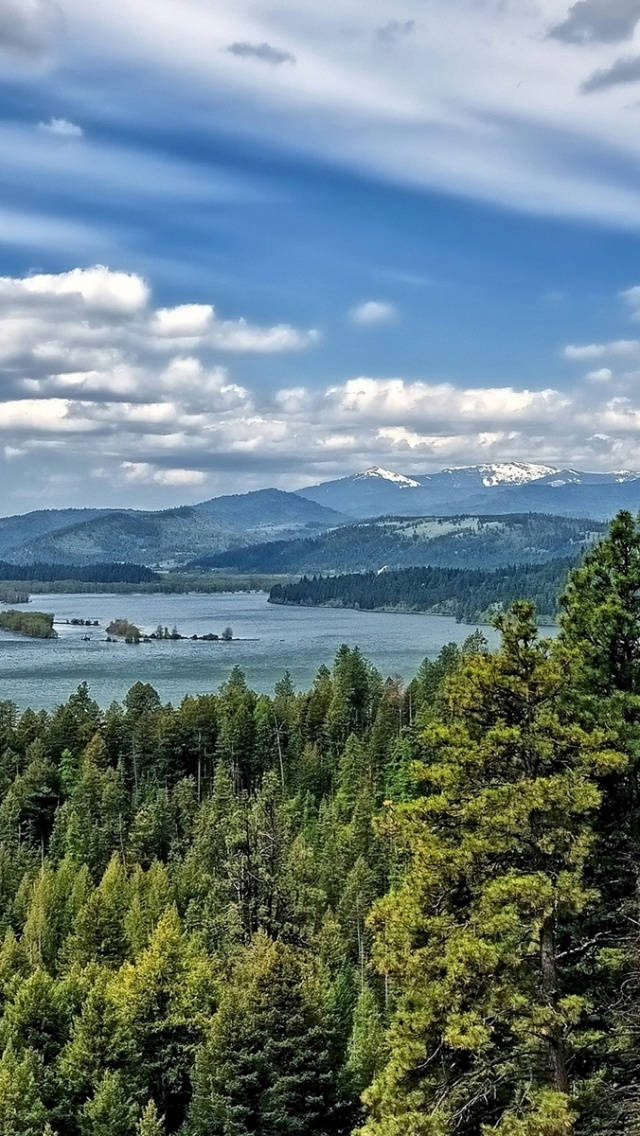 Nature Scenery In Idaho Background