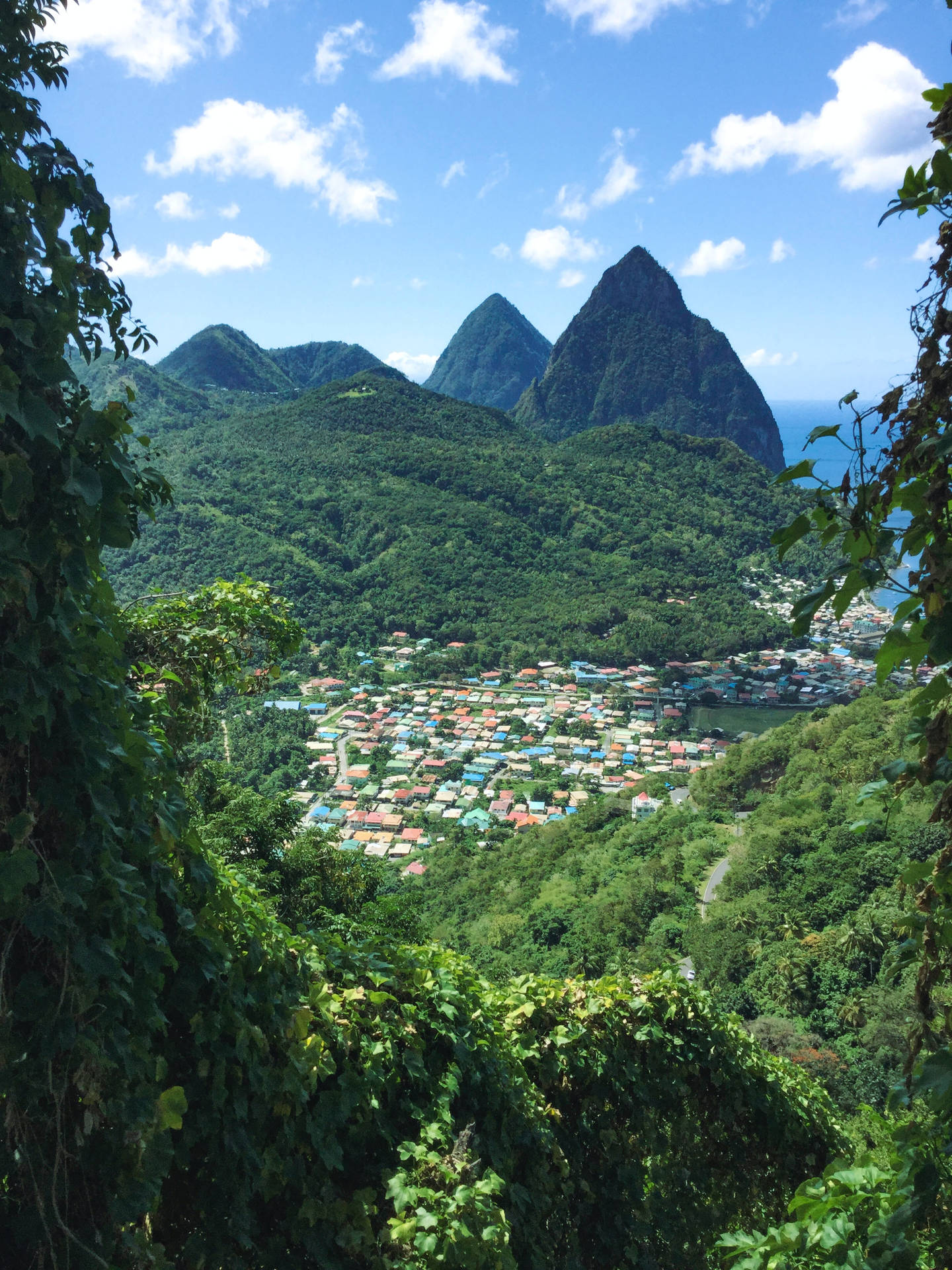 Nature View In St Lucia Background