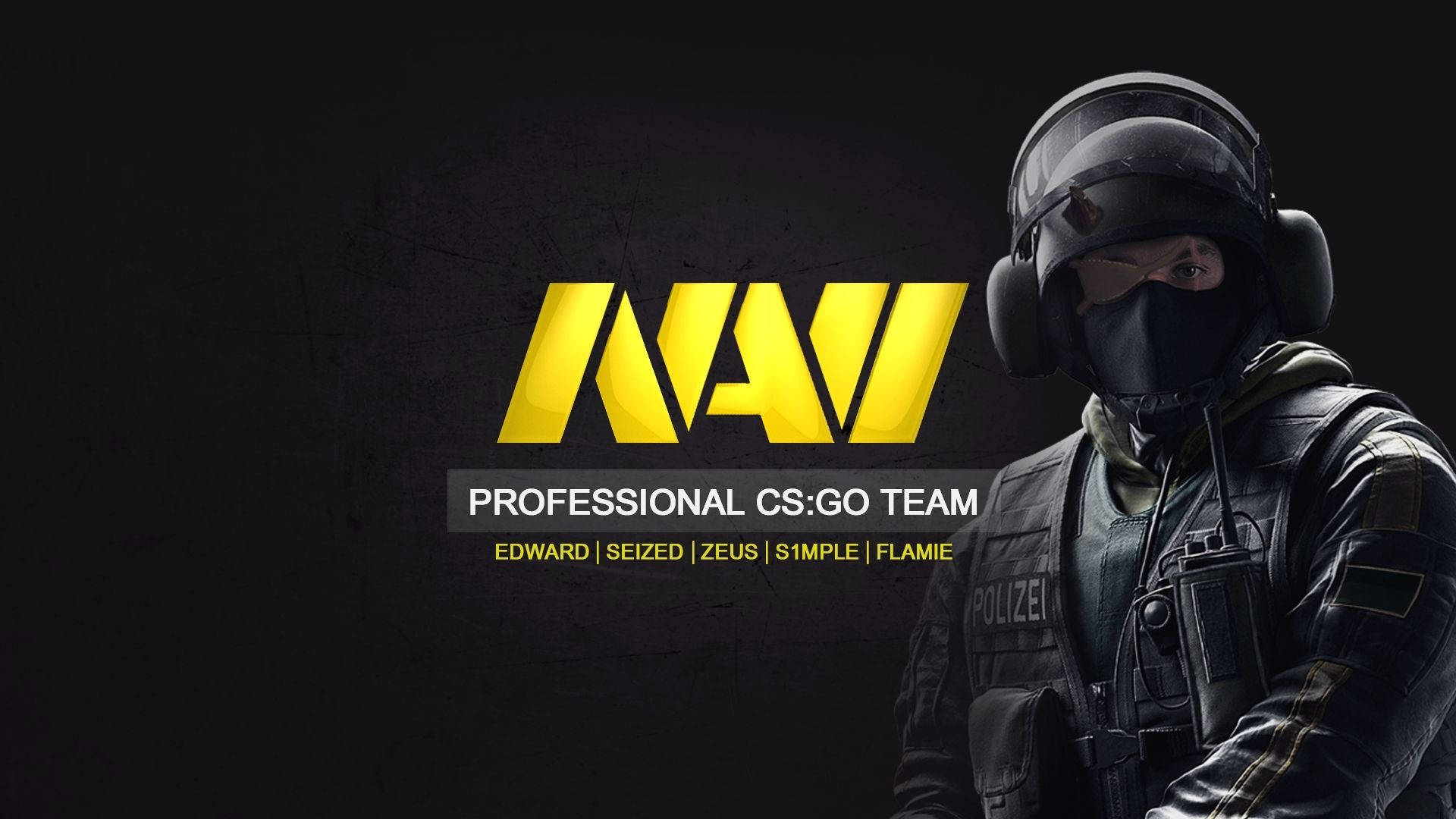 Natus Vincere With A Policeman Background