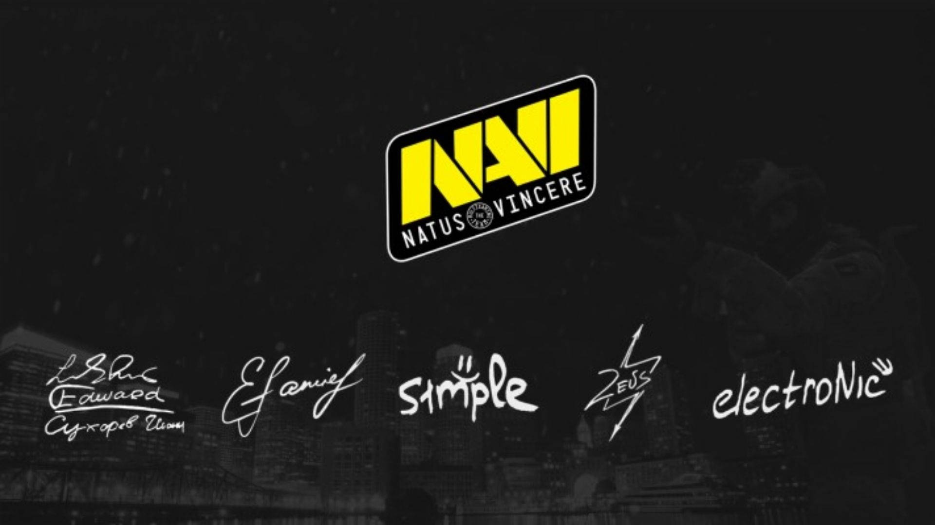 Natus Vincere With Players Name Background