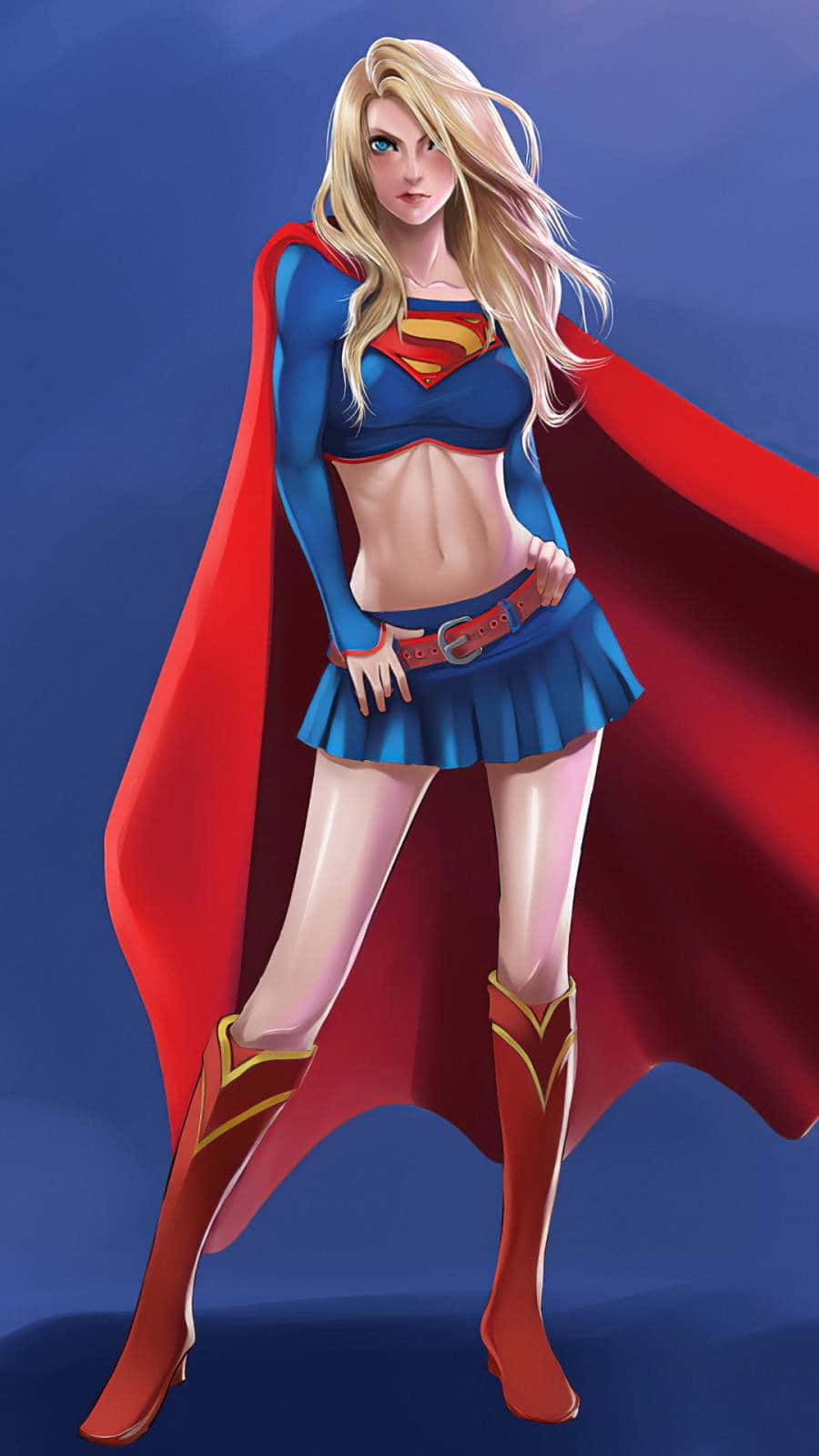 Naughty Girl Wearing Superman Attire