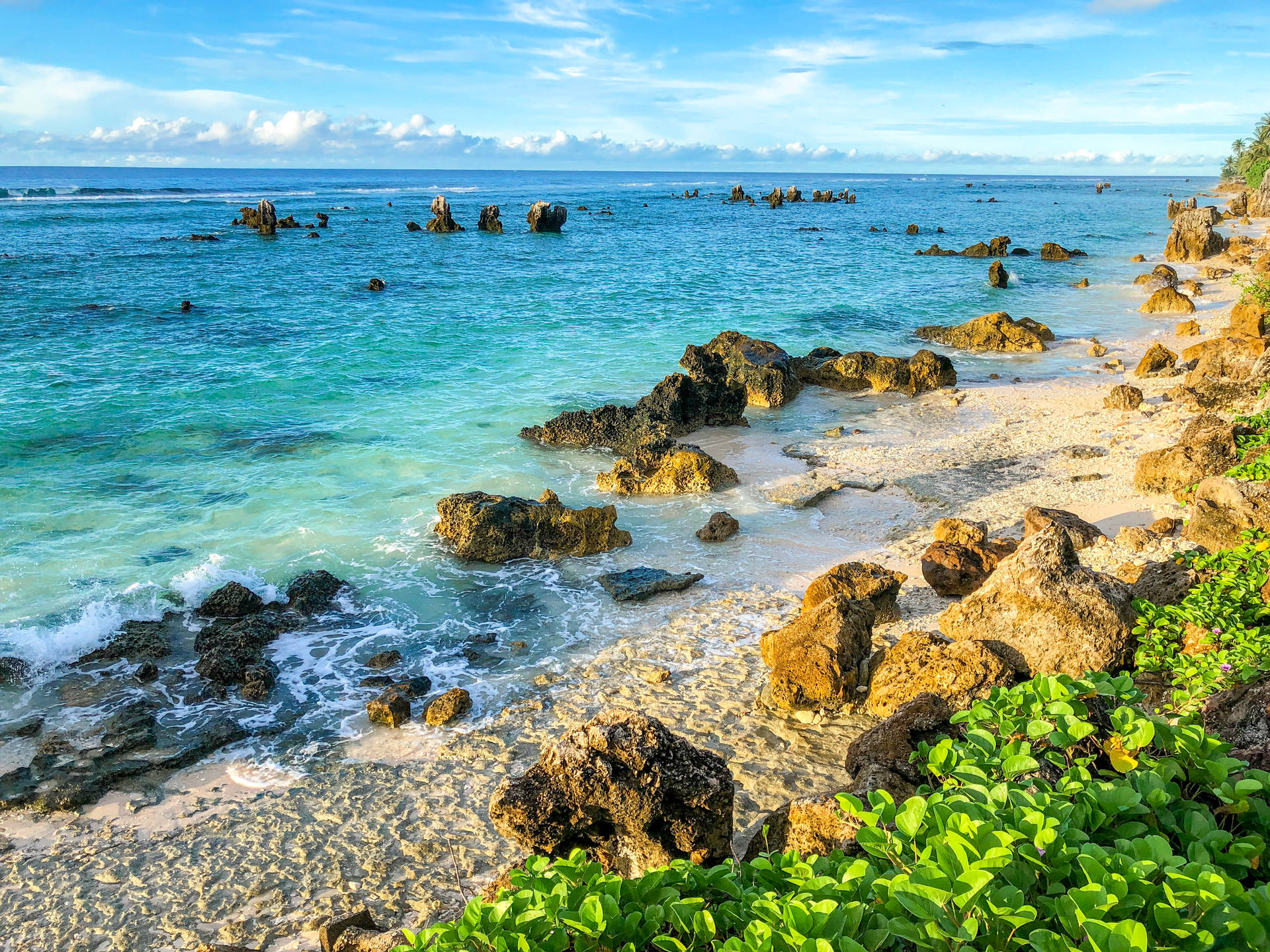 Nauru Rocky Beach