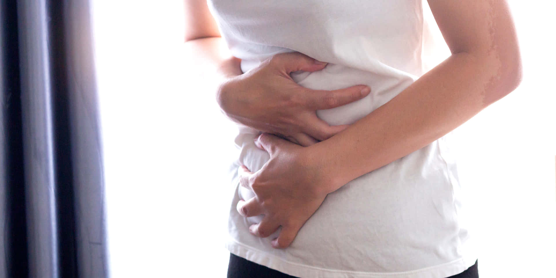 Nauseous Woman In White Body