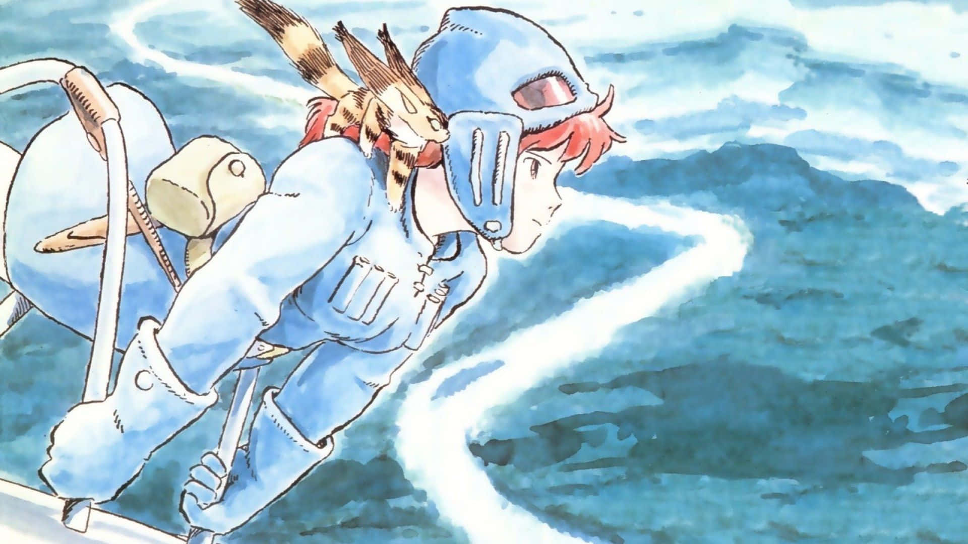 Nausicaä Of The Valley Of The Wind - Adventurous Journey Through A Fantasy World Background