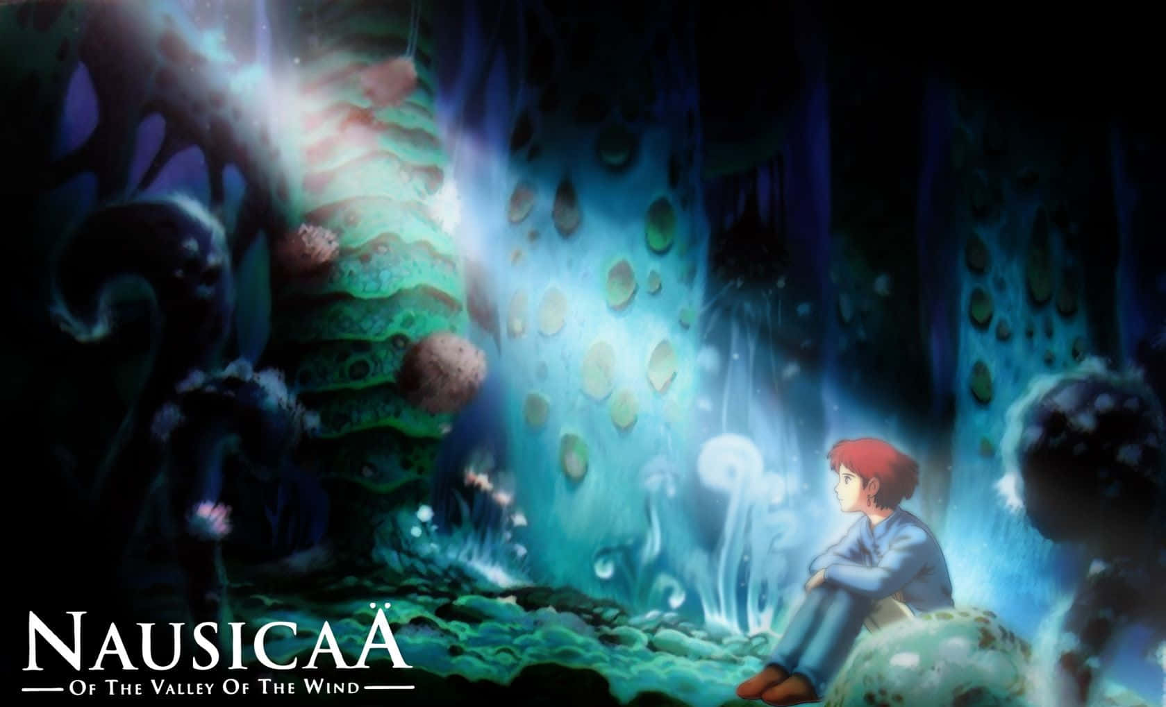 Nausicaä Riding Her Jet-powered Glider In The Valley Of The Wind Background