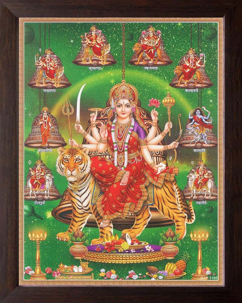 Nav Durga Devi Hindu Goddess Art