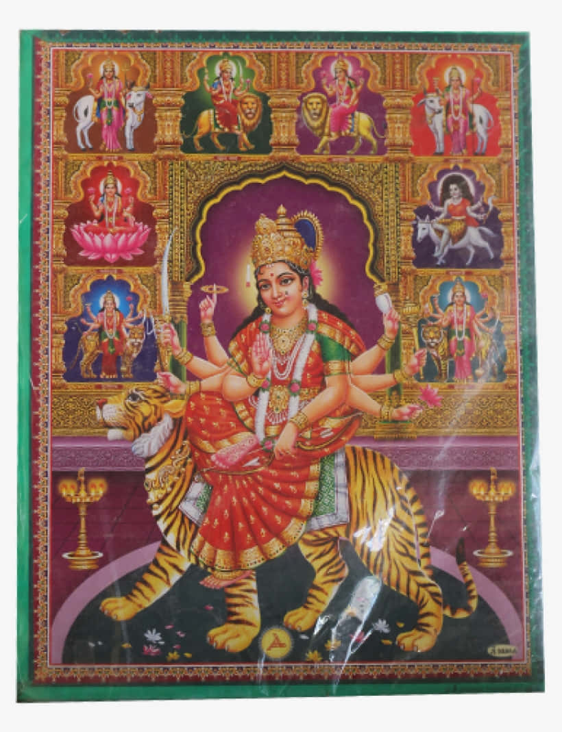 Nav Durga Religious Artwork Background