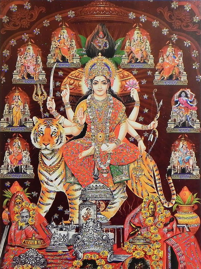 Nav Durga Traditional Artwork