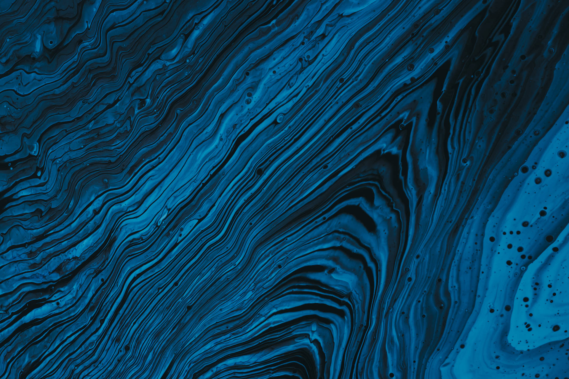 Navy Blue Abstract Fluid Art Background