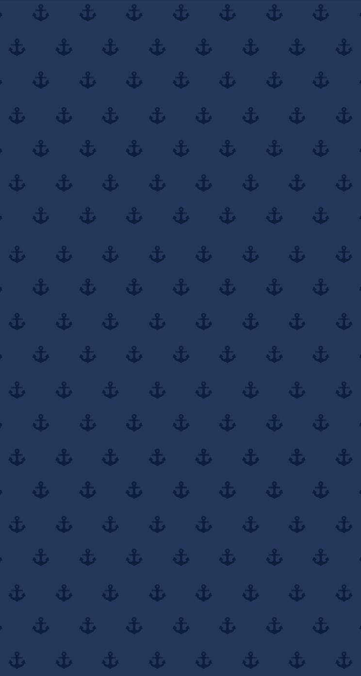 Navy Blue Elegance - The Iphone In Captivating Navy Blue Background