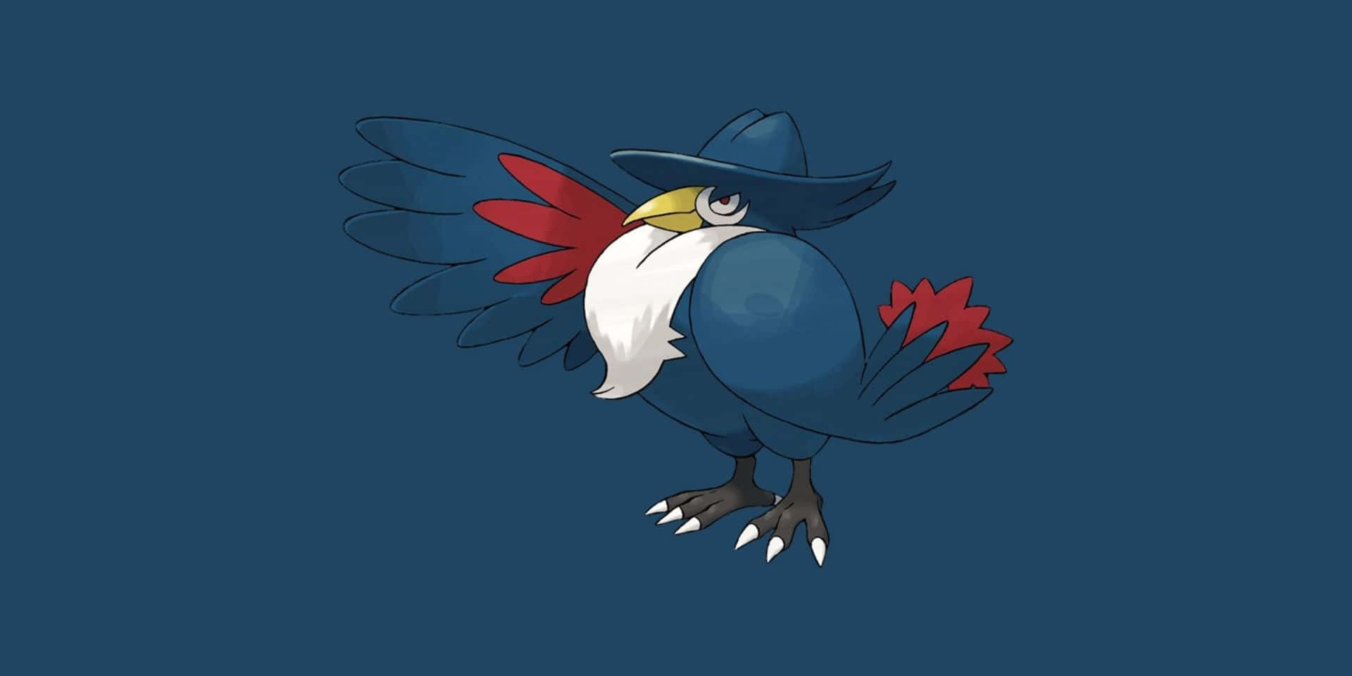 Navy Blue Honchkrow Background