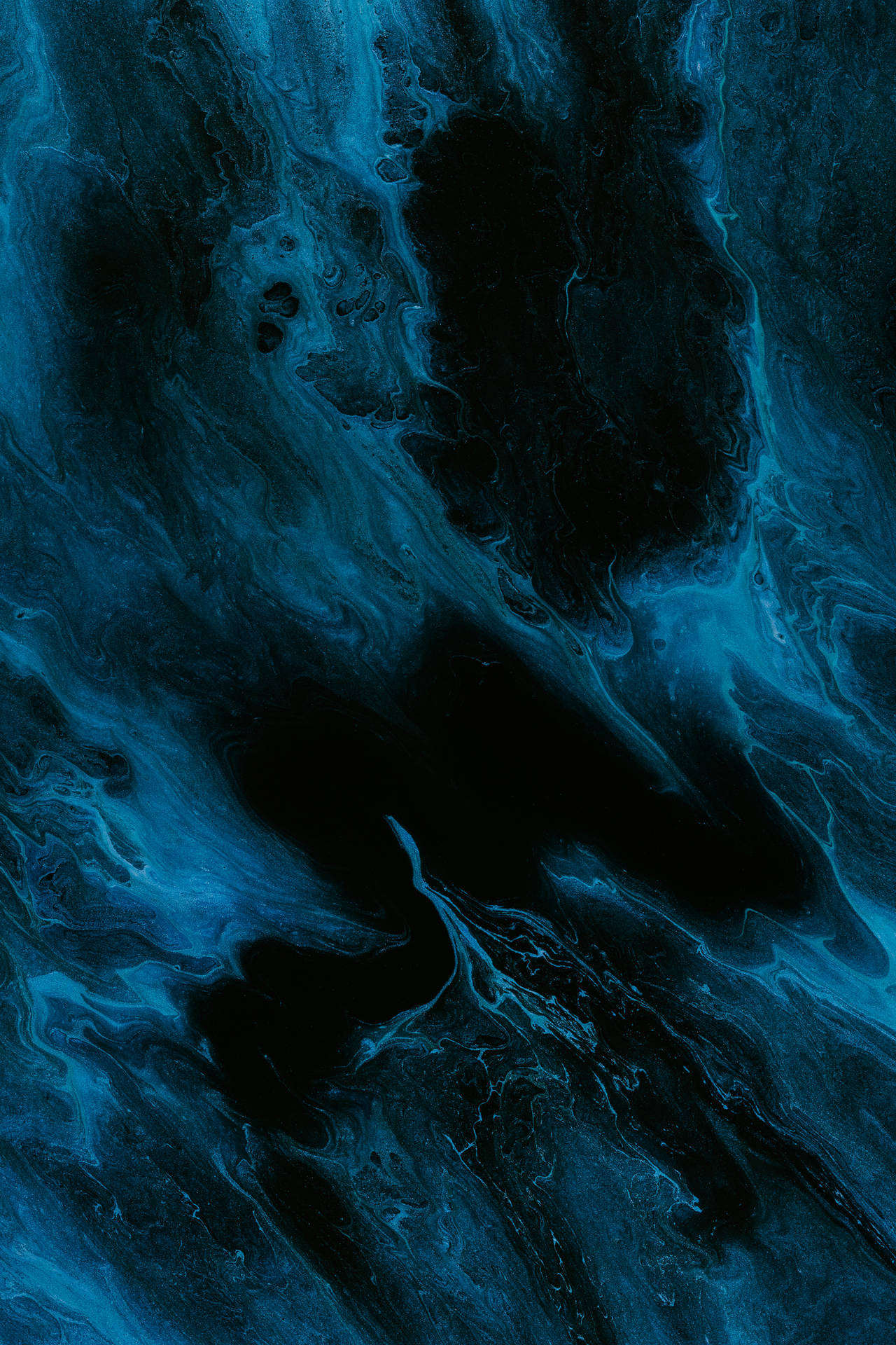Navy Blue Liquid Art Background