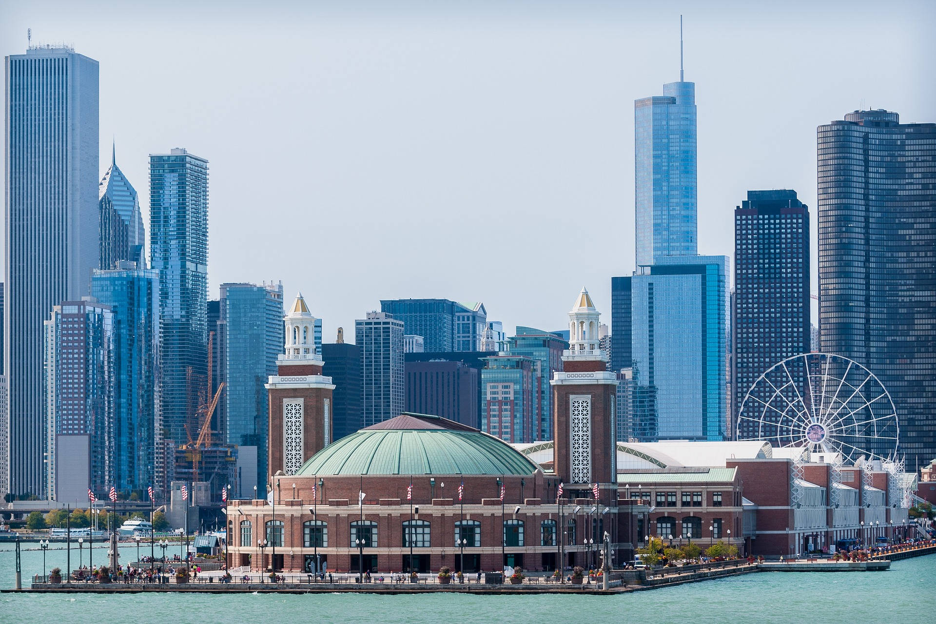 Navy Pier Blue Sky Headhouse