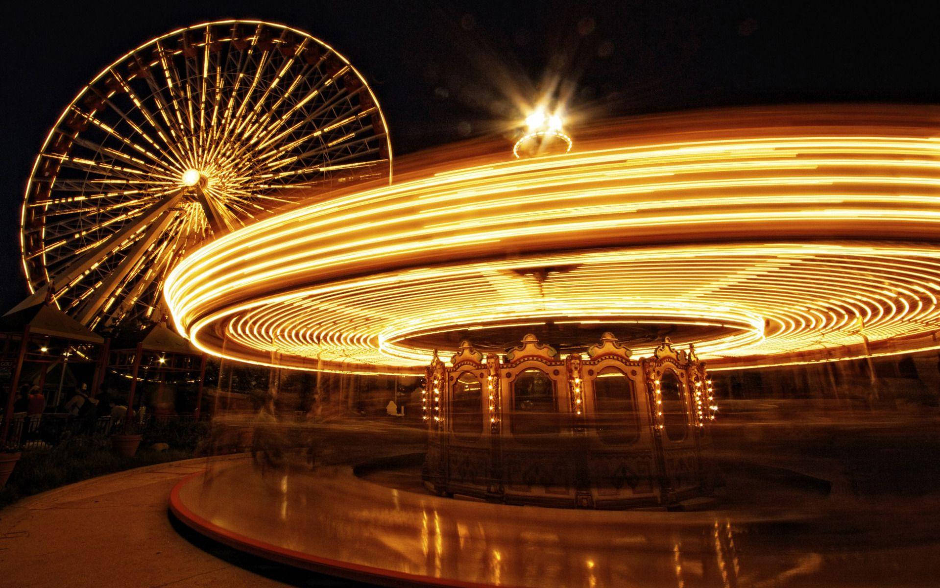 Navy Pier Timelapse Merry Go Round