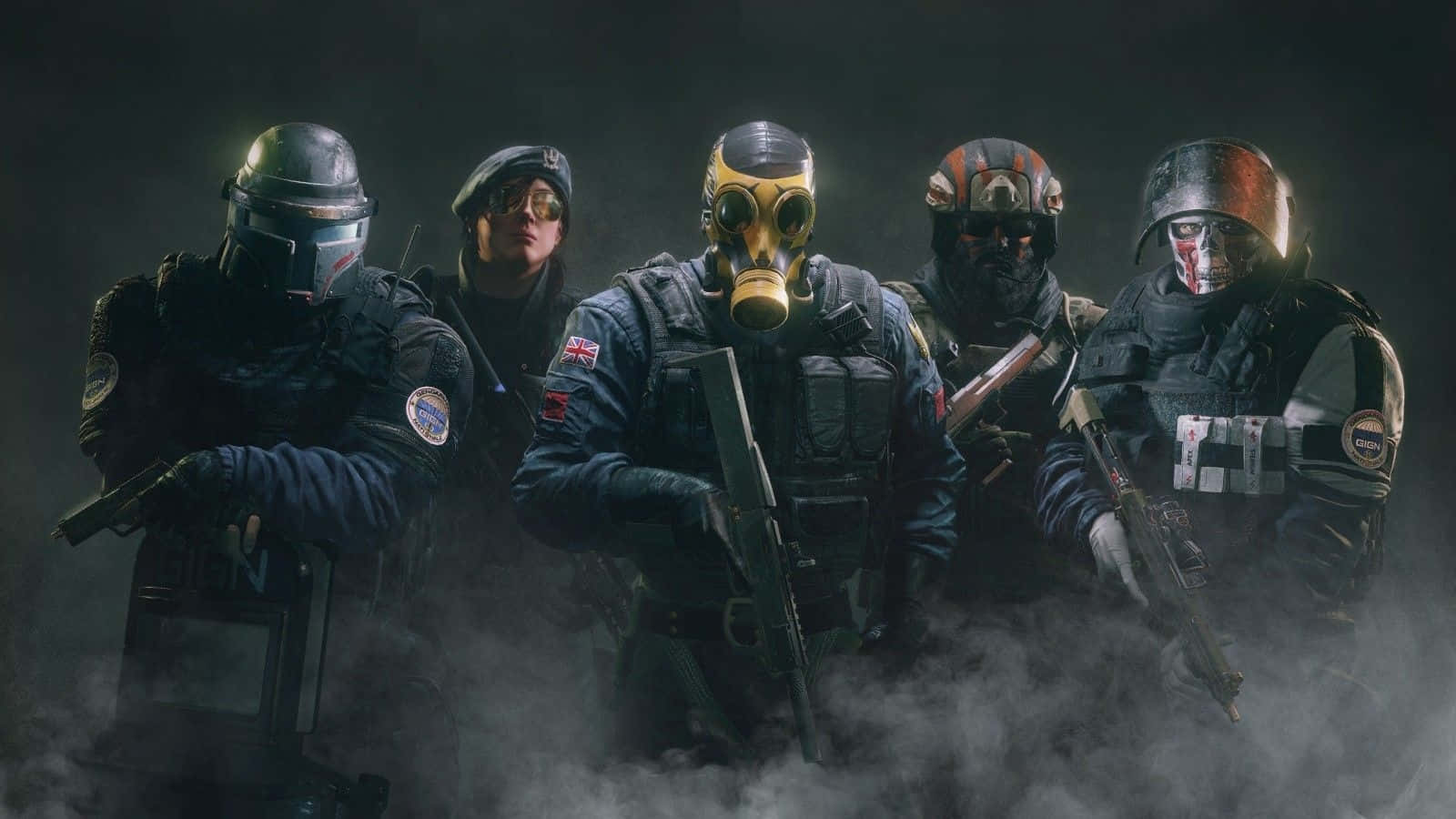 Navy Seal Operators Preparing For Mission Background