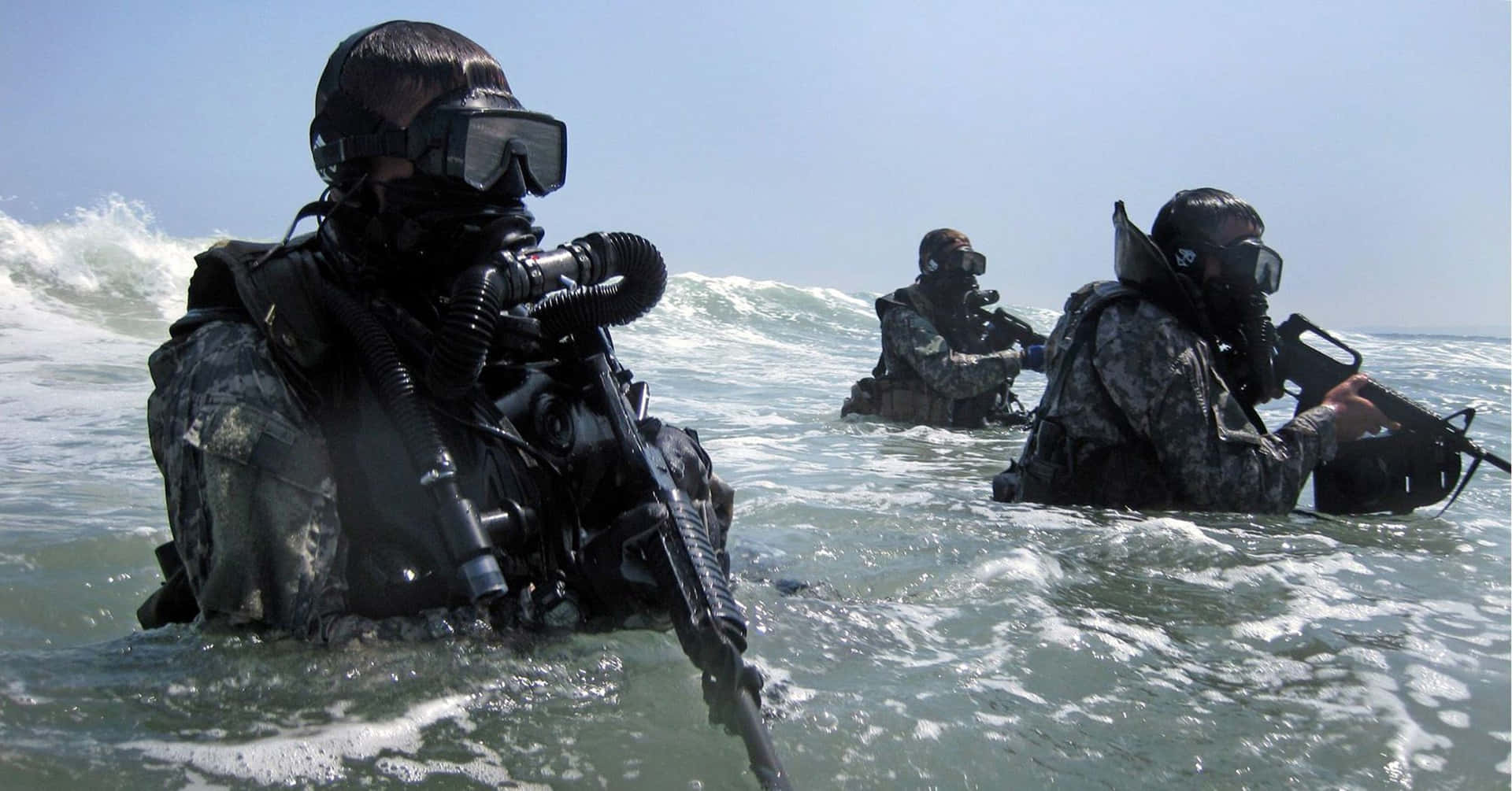 Navy Seals Bravely Serving Background