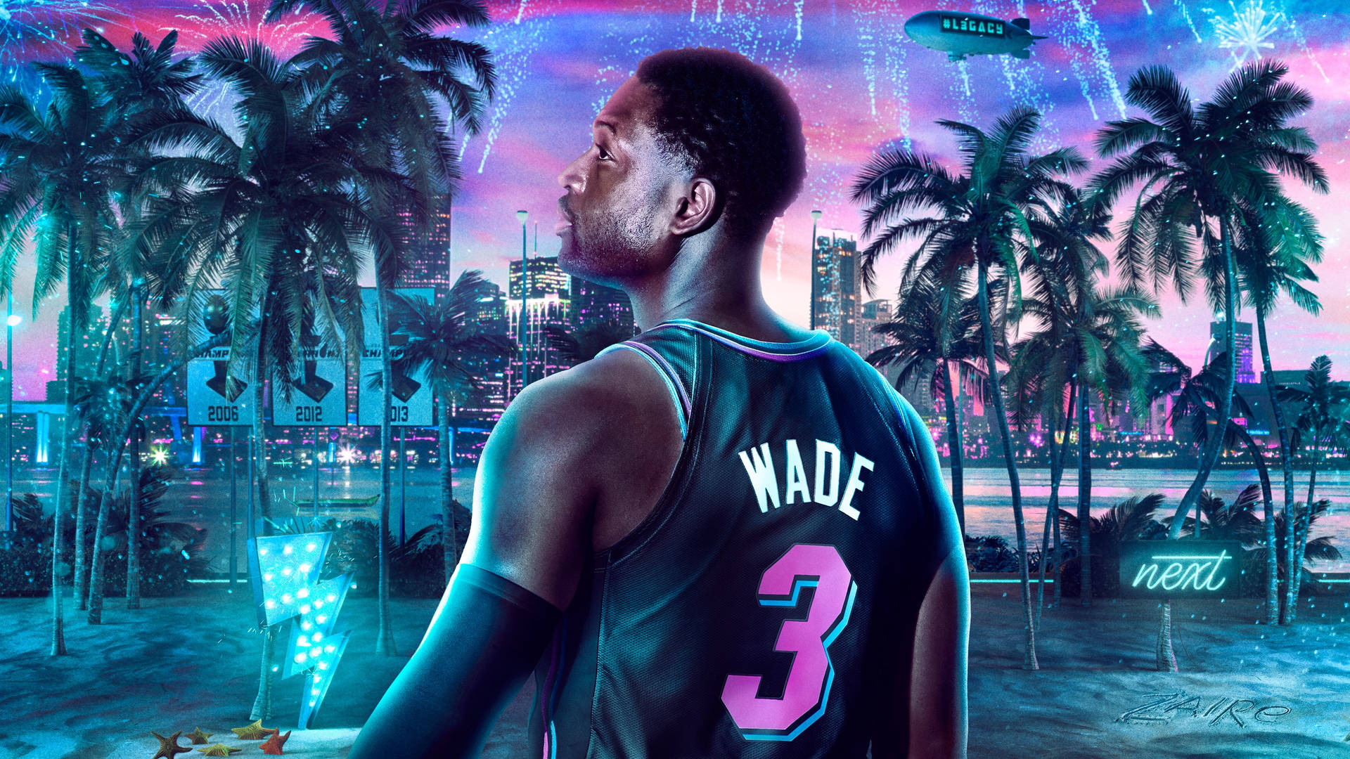 Nba 2k20 Legend Edition Dwyane Wade Poster Background